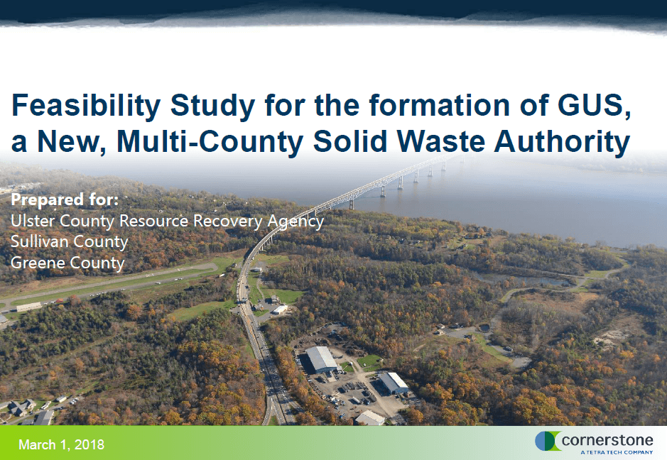 Greene, Ulster, Sullivan Solid Waste Authority Feasibility Study Issued