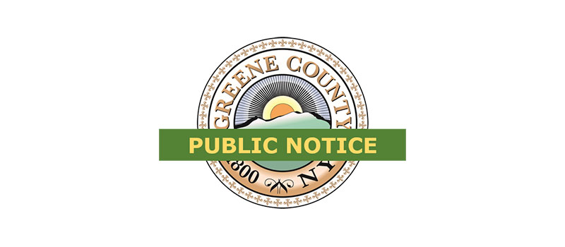 Notice of Public Hearing – Local Law Introductory #2 of 2021