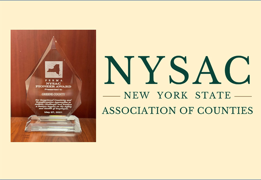 Greene County Honored with 2021 NYSAC Pioneer Award
